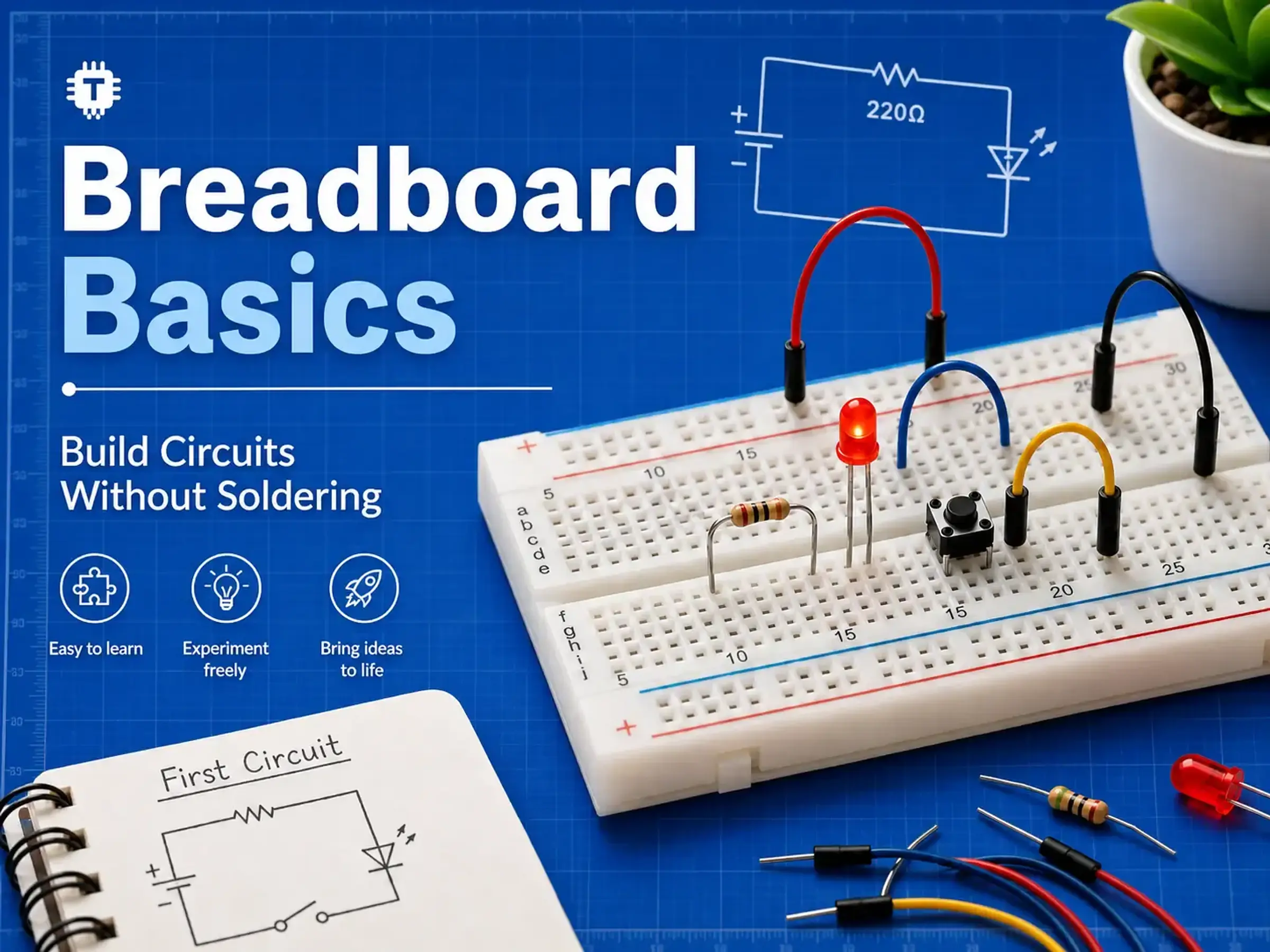 Breadboard Basics: Build Circuits Without Soldering | Thingbits Electronics